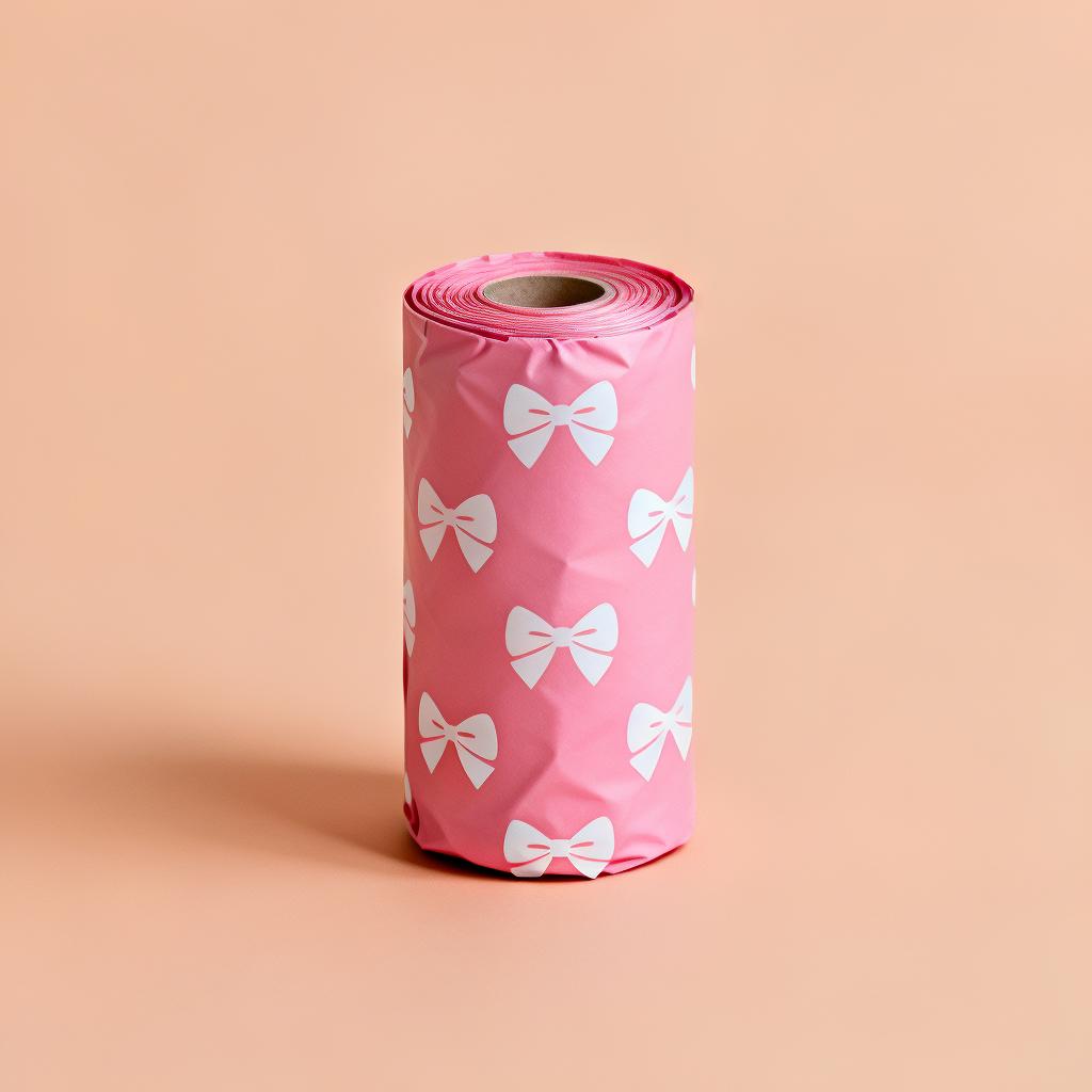 Pink Bow Waste Bags