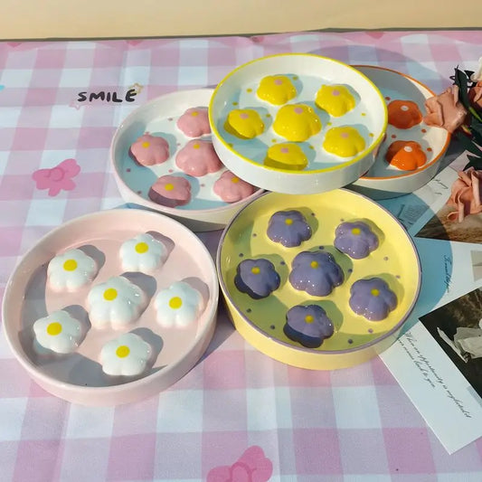 Floral Slow Feeder Pet Bowl