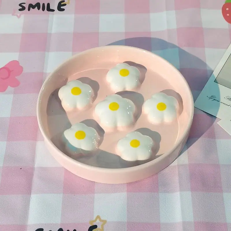 Floral Slow Feeder Pet Bowl