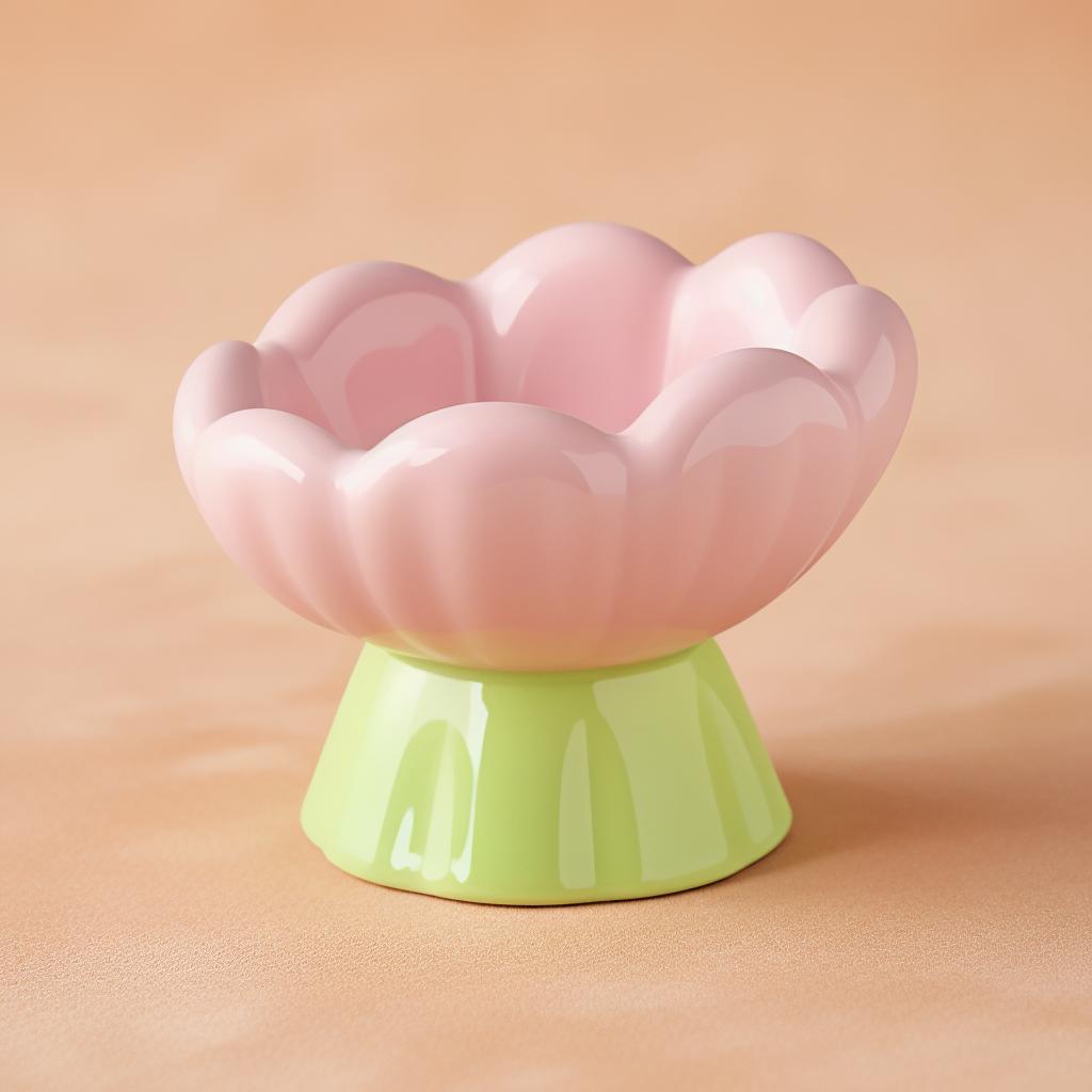 Elevated Flower Pet Bowl